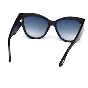 Tom Ford Women's TF371 Sunglasses, Shiny Black