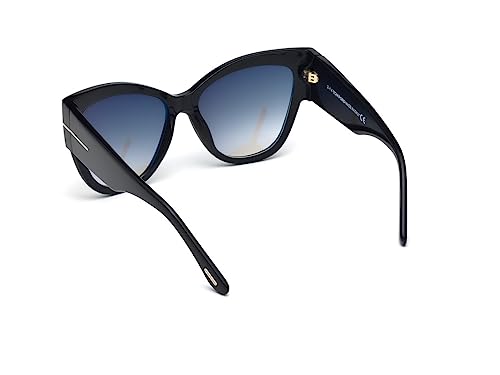 Tom Ford Women's TF371 Sunglasses, Shiny Black