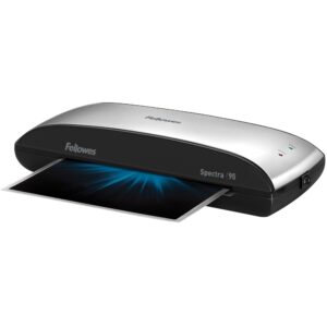 fellowes® spectra™ 95 laminator with combo kit, 9 1/2" entry width, 3"h x 14 1/2"w x 7"d, silver/black