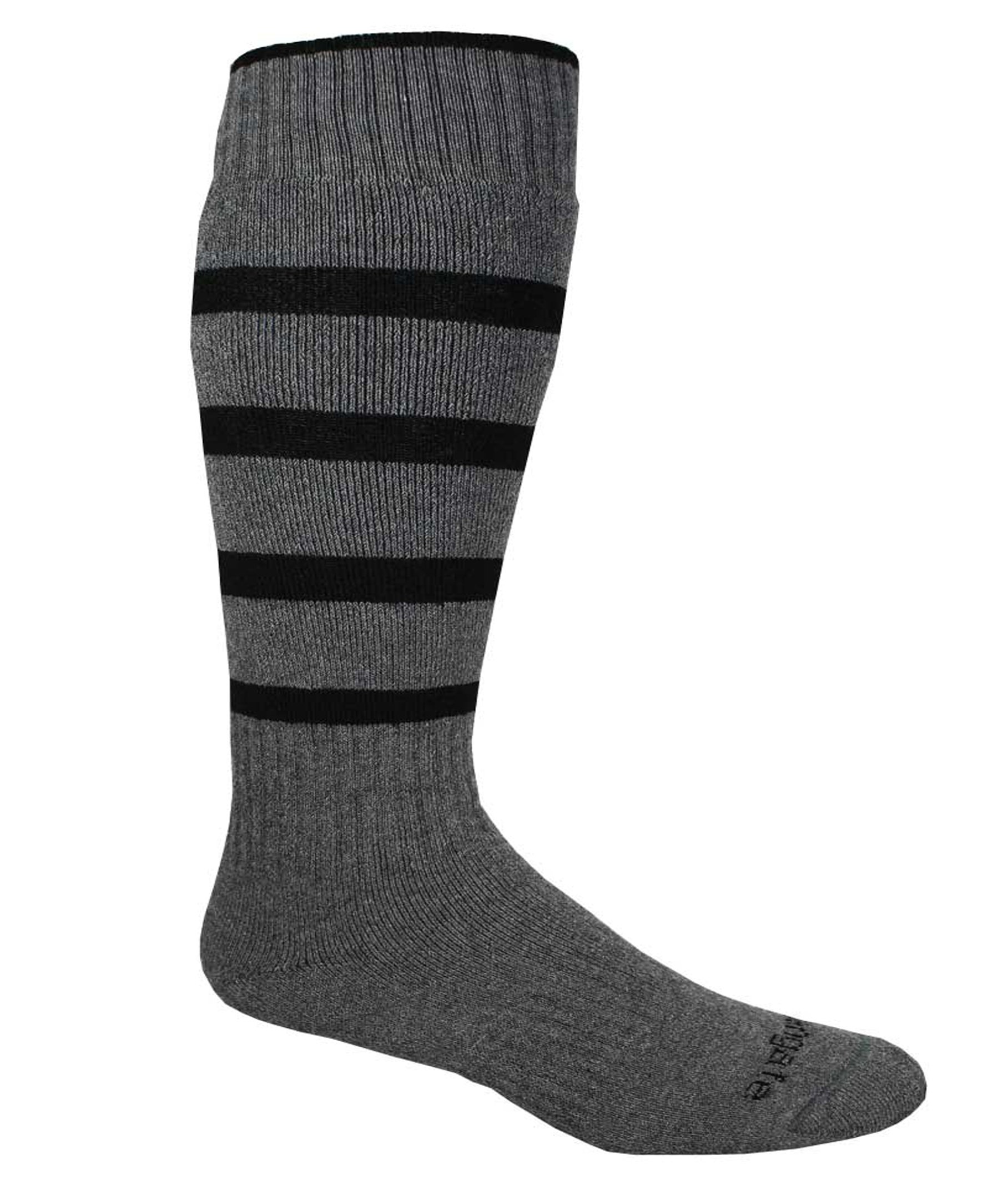 Ausangate Socks, Mens Alpaca Ski Socks, Charcoal/Black, Medium