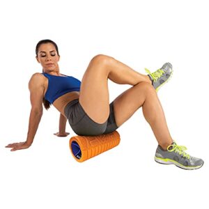 GoFit 13” Massage Go Roller - Massage Bar and Training Manual,Orange,GF-FR13-ORNG