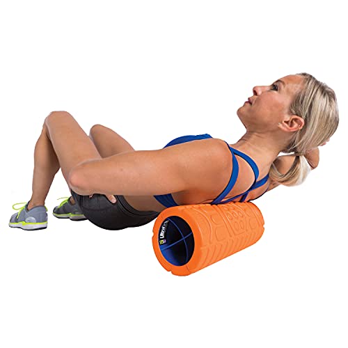 GoFit 13” Massage Go Roller - Massage Bar and Training Manual,Orange,GF-FR13-ORNG