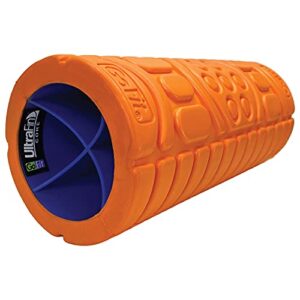 GoFit 13” Massage Go Roller - Massage Bar and Training Manual,Orange,GF-FR13-ORNG