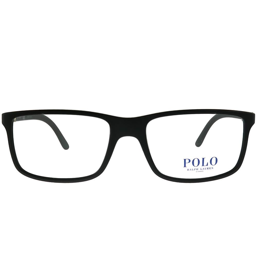 POLO RALPH LAUREN PH 2126 5505 Matte Black Plastic Rectangle Eyeglasses 55mm