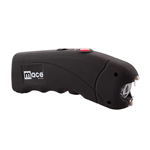 Mace Brand 2,400,000 Volt Ergo Stun Gun with Bright LED Light (Black) – Features On/Off Safety Switch, Stun Button – Holster Included, Rechargeable Battery, Mace Stun Gun for Self Defense, Made in USA