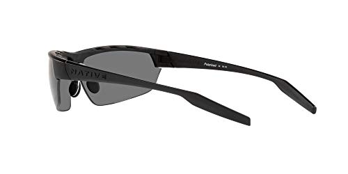 Native Eyewear Hardtop Ultra Polarized Rectangular Sunglasses, Asphalt Frame, 68 mm