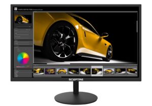 sceptre e275w-1920 27" fhd 1080p 75hz monitor hdmi vga build-in speakers, metal black