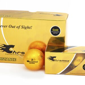 Chromax High Visibility Distance Golf Balls 6-Pack - Gold