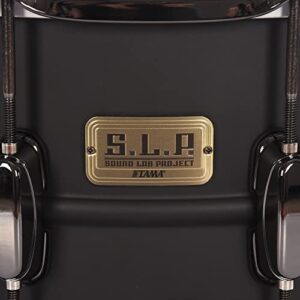 Tama S.L.P. Big Black Steel Snare Drum - 8 Inches X 14 Inches Limited Edition