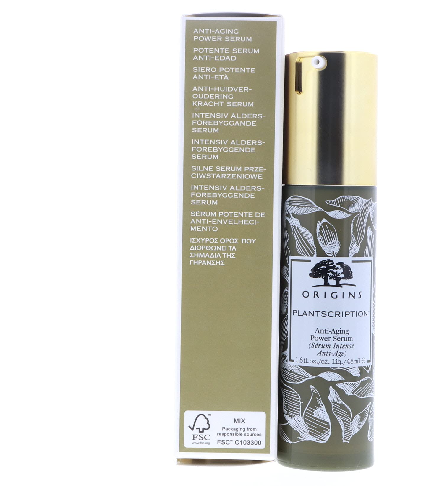 Origins 717334197800 Plantscription Anti-Aging Power Serum, 50ml/1.7oz