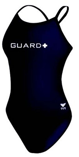 TYR 401TGUL7A40 Guard Crosscutfit Swimsuit, Navy, Size 40