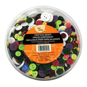 bucket of assorted buttons by bead landing