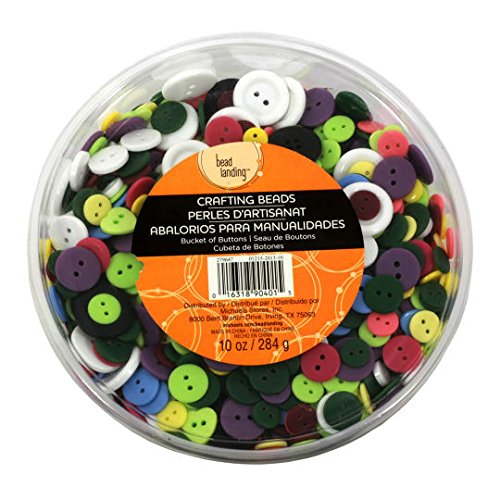 Bucket of Assorted Buttons by Bead Landing