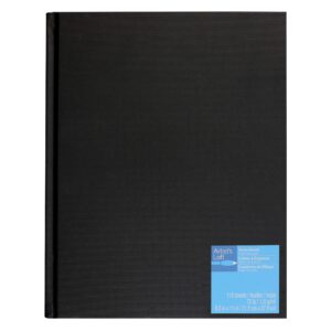 8.5 x 11 artist's loft black hardbound sketchbook, 110 sheets