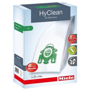 miele type u hyclean bags & filters, for s7000-s7999 uprightupright, 4 pack