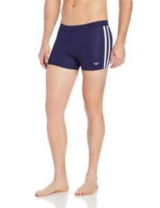 speedo men's shoreline square leg speedo navy l