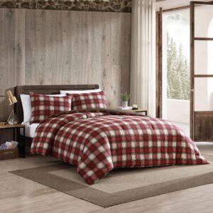 Eddie Bauer - King Comforter Set, Reversible Alt Down Bedding with Matching Shams, Home Decor for Colder Months (Navigation Red, King)