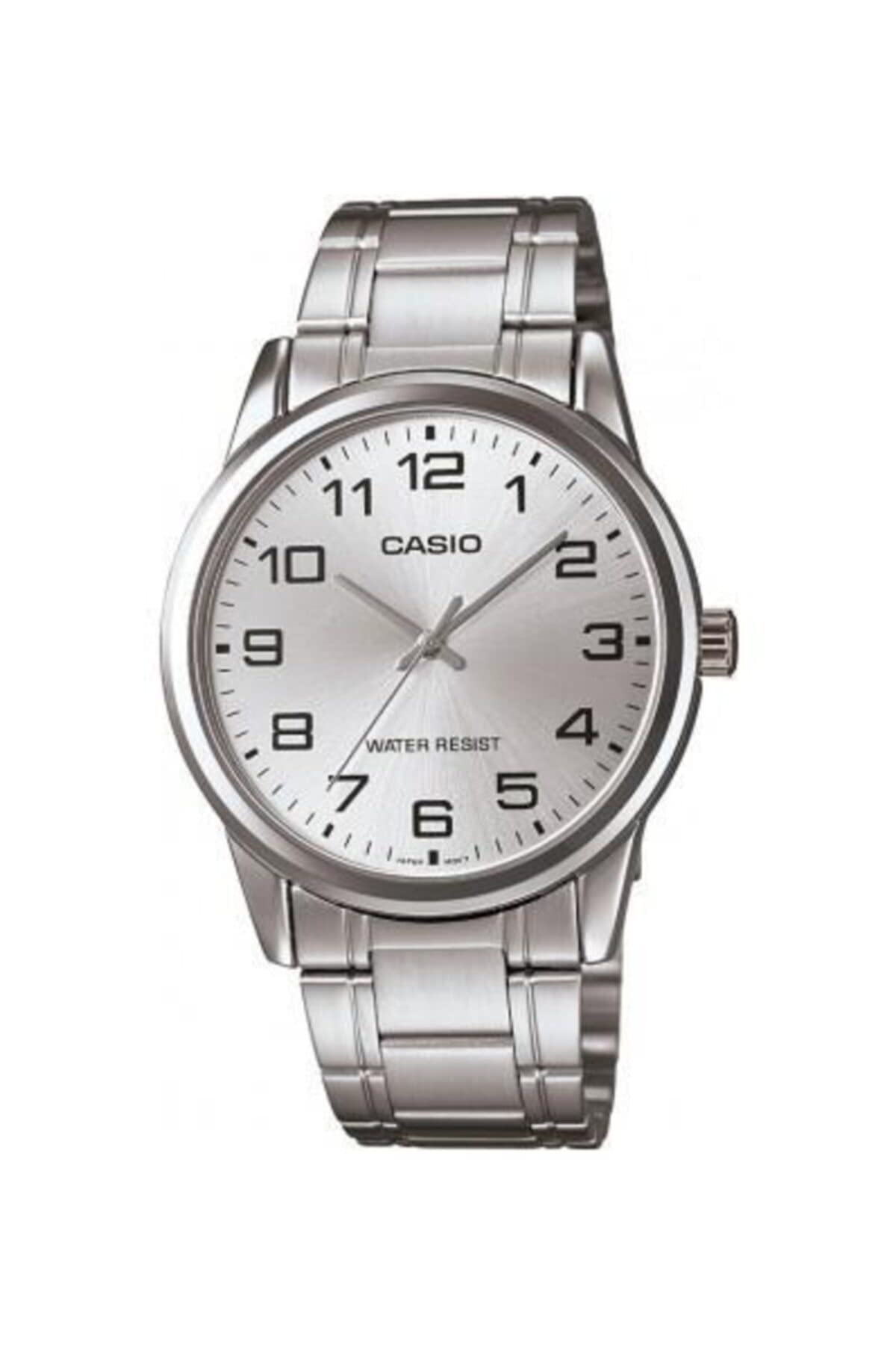 Casio #MTP-V001D-7B Men's Standard Stainless Steel Easy Reader Silver Dial Watch