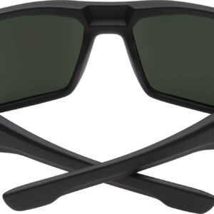 Spy Optic Dirk Wrap Sunglasses, Soft Matte Black/Happy Gray/Green, 64 mm