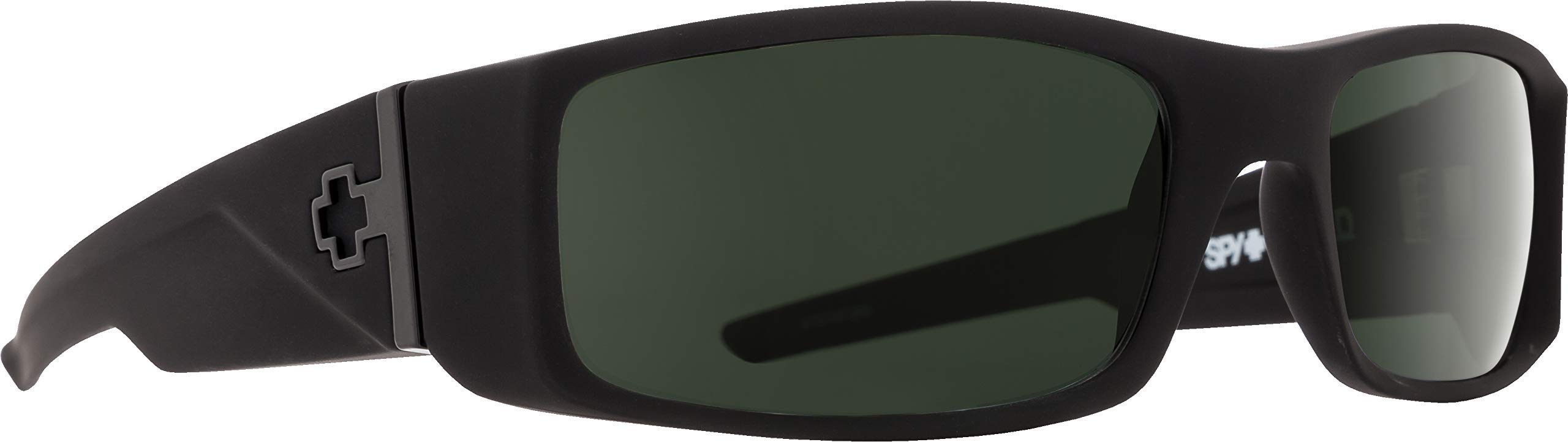 Spy Optic Hielo 670375973863 Sunglasses, 56 mm (Soft Matte Black/Happy Gray/Green)