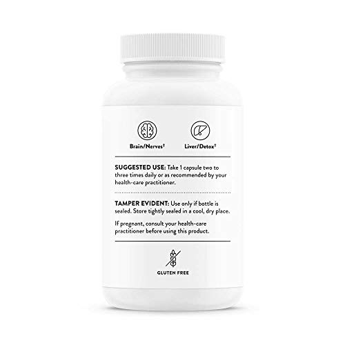 THORNE Alpha-Lipoic Acid - 300 mg - Supplement Liver Detox, Antioxidant Support, Nerve Health and Mental Sharpness - 60 Capsules