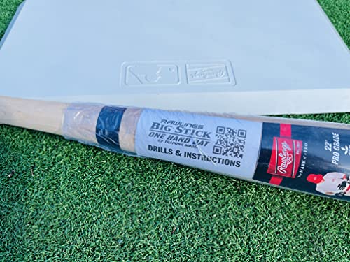 Rawlings | BIG STICK One Hand Training Bat | Baseball / Softball | 22” Pro Grade Ash