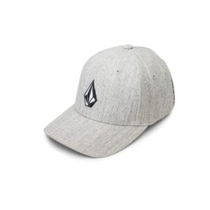 volcom unisex adult full stone flex fit baseball cap, grey vintage, large-x-large us