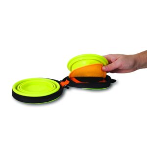 Petmate 1.5-Cup Silicone Duo Travel Bowl