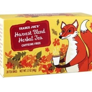 Trader Joe's Harvest Blend Herbal Tea Cafeeine Free 20 Tea Bags (Pack of 3)