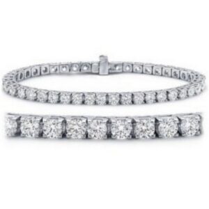 Houston Diamond District 2 Carat Classic Diamond Tennis Bracelet 14K White Gold Value Collection