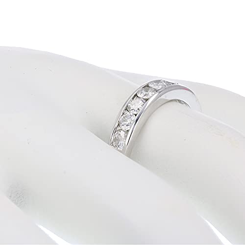 Vir Jewels 1 carat (ctw) Diamond Wedding Anniversary Band for Women, Half Eternity Round Diamond Engagement Ring 14K White Gold Channel Set 1 cttw, Size 7