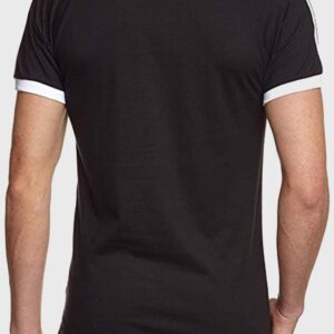 adidas Men’s Cotton Sports Originals T-Shirt S Black (Black, Small)