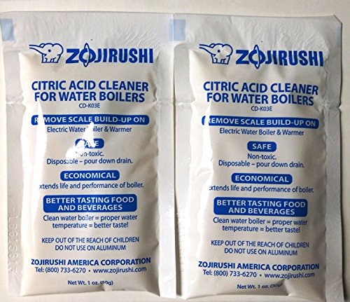 Zojirushi ADC-05 Citric Acid Electric Dispensing Pot Cleaner 1 Oz.(28 Gr.) - 2 Packs