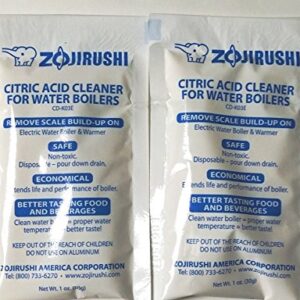 Zojirushi ADC-05 Citric Acid Electric Dispensing Pot Cleaner 1 Oz.(28 Gr.) - 2 Packs