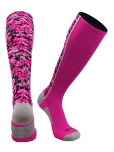 tck digital camo otc socks (neon pink, x-large)