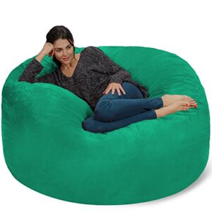 Chill Sack Bean Bag Chair: Giant 5' Memory Foam Furniture Bean Bag - Big Sofa with Soft Micro Fiber Cover - Tide Pool