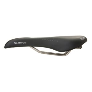 Terry Fly Century Mountain Bicycle Saddle | Bicycle Seat Optimized for Men - Flexible & Comfortable | Lightweight Cushion, Central Relief Zone, Ergonomic Design, Black Fibra-Tek