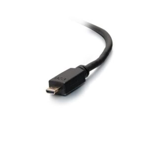 Legrand - C2G Micro HDMI to HDMI Ethernet Cable, 4k High Speed HDMI Cable, Black 60 hz HDMI Cable, HDMI Cable 10 ft, 1 Count, C2G 50616