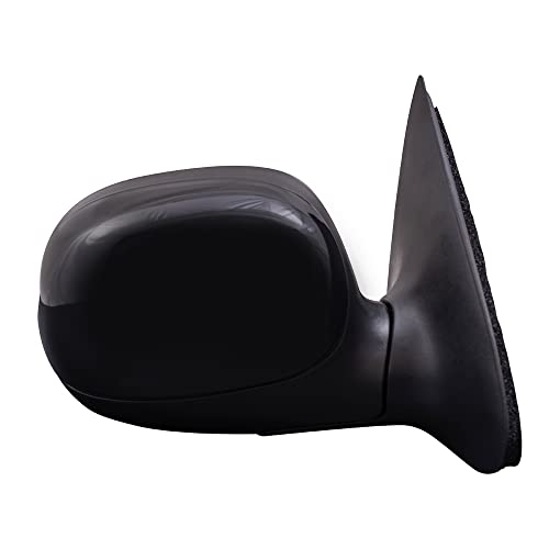 Brock Aftermarket Replacement Driver Left Passenger Right Power Mirror Paint To Match Black Without Heat-Signal With Adapter Set Compatible With 1997-2003 Ford F-150 Standard Cab/Extended Cab