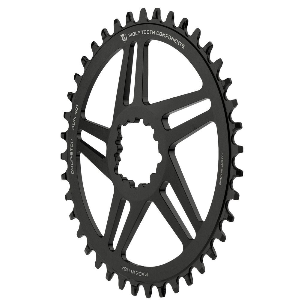 Wolf Tooth Direct Mount Round Mountain Bike Chainring for SRAM Cranks (30 Tooth, Drop-Stop A, 6mm Offset, MTB)