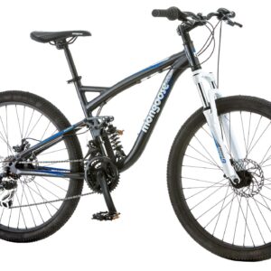 Mongoose Men's Detour Moutain Bike, 18-Inch Aluminum Frame, 26-Inch Wheels, Grey