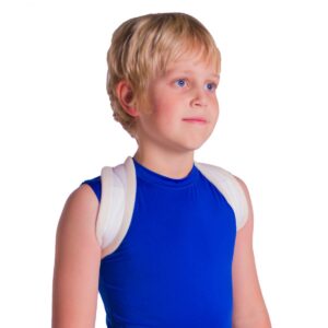 pediatric clavicle fracture figure-8 brace for broken collarbone in small children (xs)