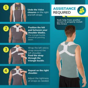 Pediatric Clavicle Fracture Figure-8 Brace for Broken Collarbone in Small Children (XS)