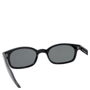 Pacific Coast Sunglasses Original X-KD's 20% Larger Polarized Lenses Black Frame Biker Sunglasses