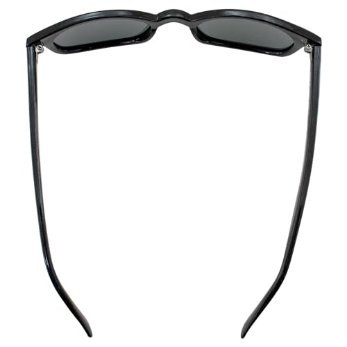 Pacific Coast Sunglasses Original X-KD's 20% Larger Polarized Lenses Black Frame Biker Sunglasses