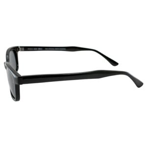 Pacific Coast Sunglasses Original X-KD's 20% Larger Polarized Lenses Black Frame Biker Sunglasses