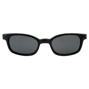 Pacific Coast Sunglasses Original X-KD's 20% Larger Polarized Lenses Black Frame Biker Sunglasses