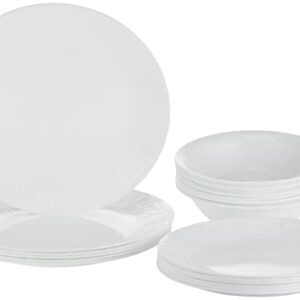 Corelle Bella Faenza 18 Piece Dinnerware Set - White