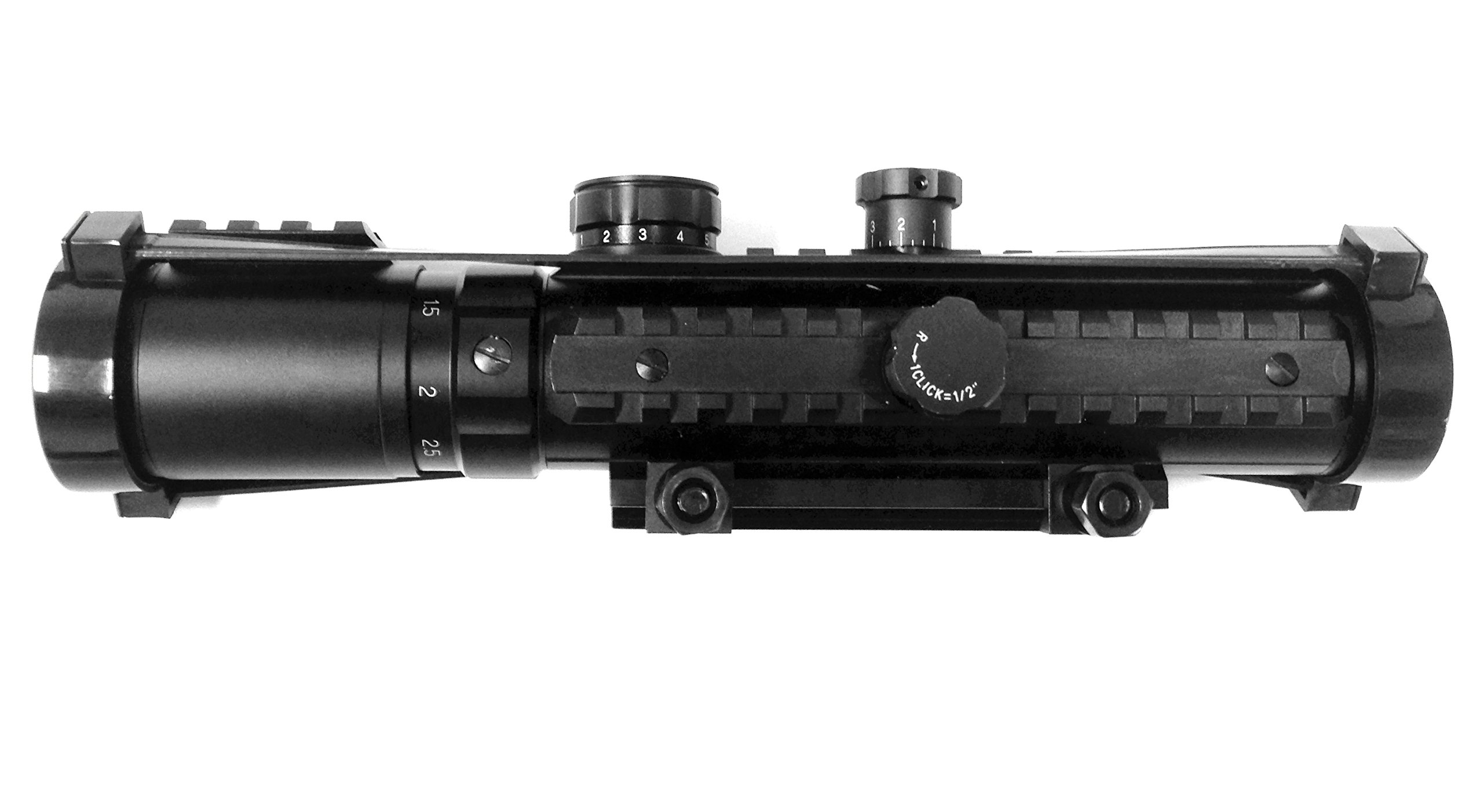 Ade Advanced Optics BE1-3X30IR Premium Illuminated Red Cross Electro Sight Riflescope, 1-3x 30mm