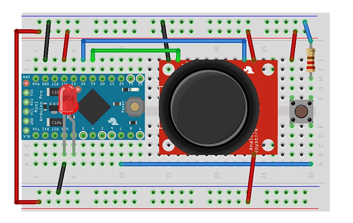 HiLetgo Game Joystick Sensor Game Controller Sensor JoyStick Breakout Module for Arduino PS2 Raspberry Pi